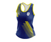 Custom Singlet Blue & Yellow Stripes